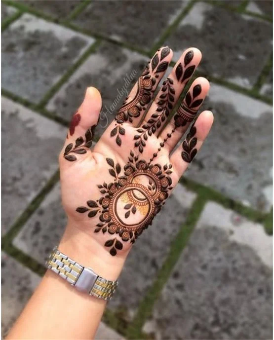 Cuff Inspired Ornate Front Hand Mehndi Design Cuff Inspired Ornate Front Hand Mehndi Design